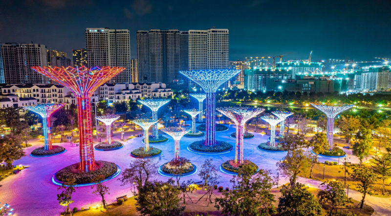 Công viên ánh sáng 36ha tại Vinhomes Grand Park