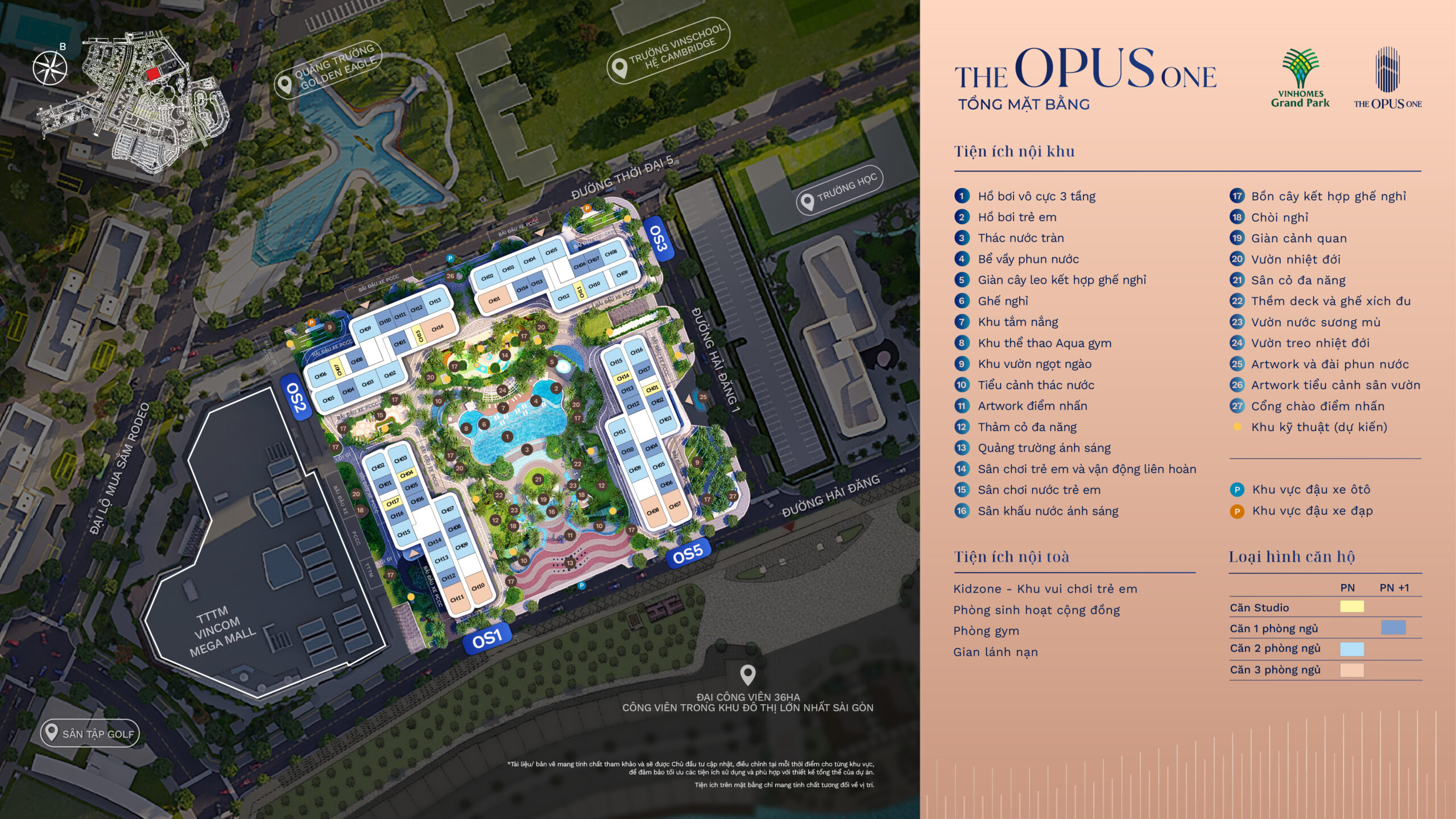 Mặt bằng The Opus One