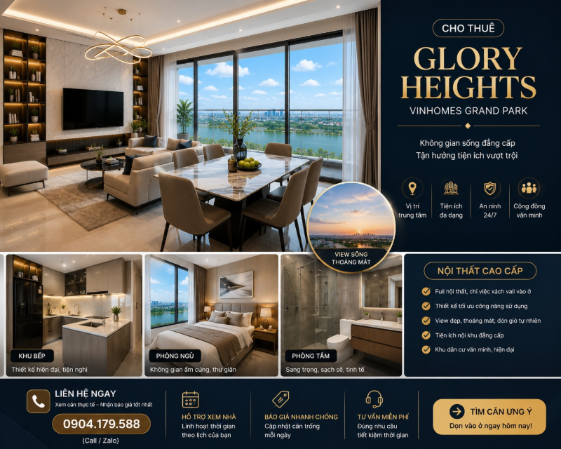 Cho thuê Glory Heights