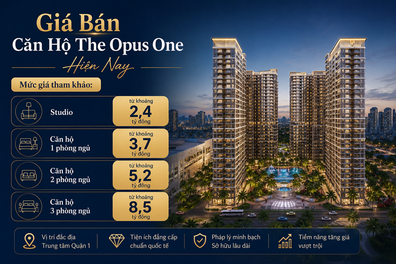 Giá bán căn hộ The Opus One