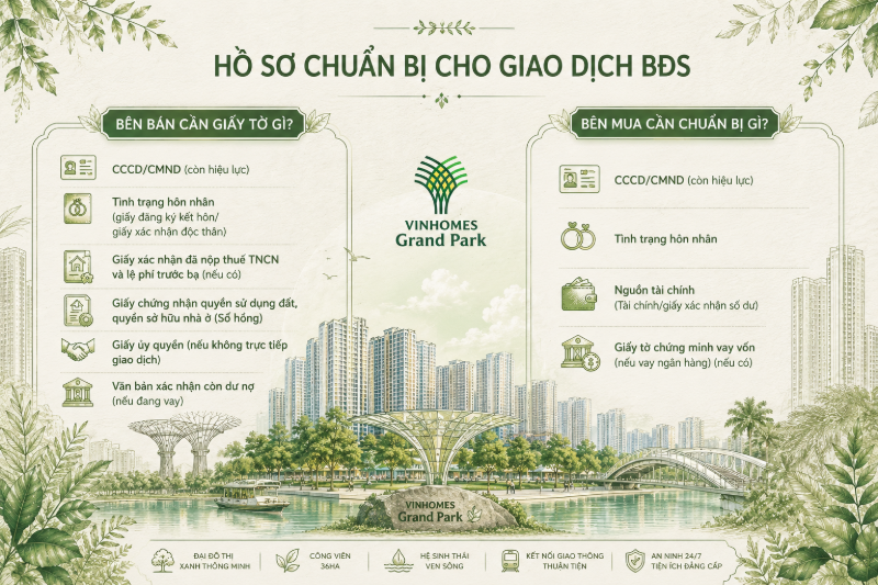 Chuyển nhượng Vinhomes Grand Park
