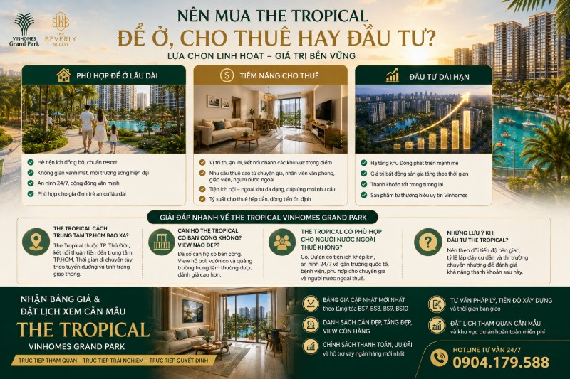 Lý Do Nên Chọn The Tropical