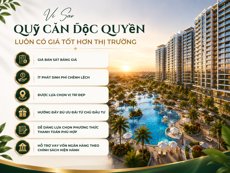 Giá bán căn hộ The Opus One